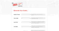 Desktop Screenshot of bulkcoupongenerator.com